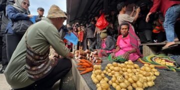 Tinjau Pasar Potikelek Wamena, Wapres Dukung Peran Mama-Mama Penopang Ekonomi Keluarga