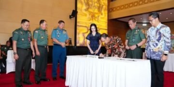 Irjen TNI Pimpin Penandatanganan Kontrak Pengadaan Barang/Jasa UO Mabes TNI TA 2026