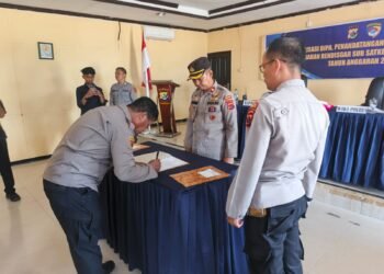 Kapolres Mappi Pimpin Sosialisasi DIPA Dan Penandatanganan Fakta Integritas Tahun Anggaran 2026