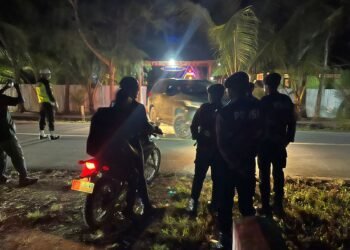Cegah Gangguan Kamtibmas, Sat Samapta Polres Sarmi Gencarkan Patroli Malam