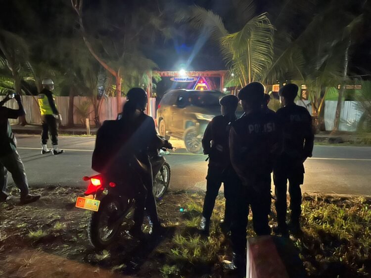 Cegah Gangguan Kamtibmas, Sat Samapta Polres Sarmi Gencarkan Patroli Malam