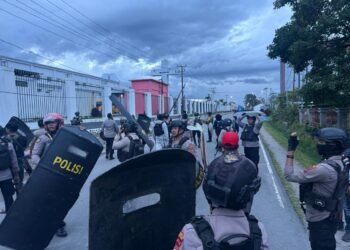 Aksi Saling Serang Antar Kelompok Masyarakat di Wamena Berhasil Dilerai Aparat Kepolisian