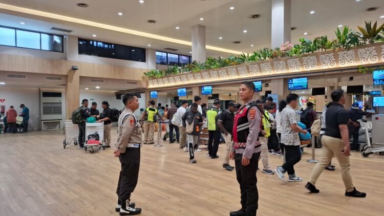 Jelang Arus Mudik Idul Fitri, Pengamanan Posko Angkutan Lebaran di Bandara Sentani Berjalan Kondusif