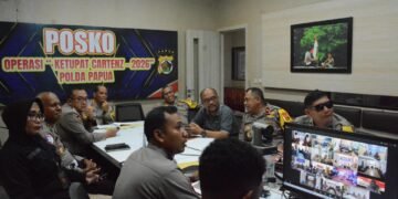 ‎Polda Papua Gelar Anev Harian Operasi Ketupat Cartenz 2026, Tekankan Sinergi dan Pelayanan Humanis