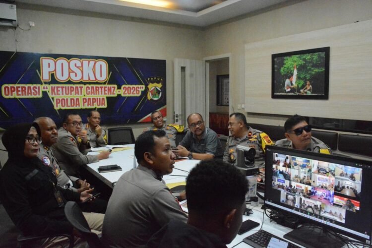 ‎Polda Papua Gelar Anev Harian Operasi Ketupat Cartenz 2026, Tekankan Sinergi dan Pelayanan Humanis