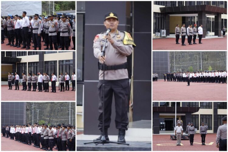 Pimpin Apel Pagi Gabungan, Karo Ops Polda Papua Tekankan Disiplin dan Tanggung Jawab Personel