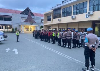 Perkuat Pengamanan Idul Fitri, Polda Papua Laksanakan Apel dan Patroli Operasi Ketupat Cartenz-2026
