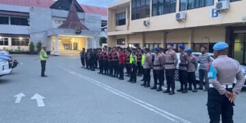 Perkuat Pengamanan Idul Fitri, Polda Papua Laksanakan Apel dan Patroli Operasi Ketupat Cartenz-2026