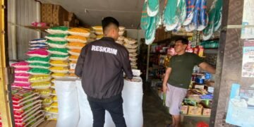 Satgas Pangan Polres Boven Digoel Lakukan Pemantauan Harga Beras di Retail dan Pasar Tradisional