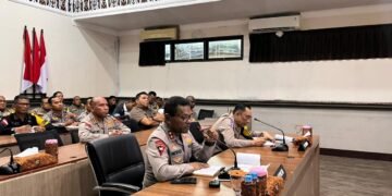 Polda Papua Gelar Anev Hari ke-7 Operasi Ketupat Cartenz 2026, Tekankan Optimalisasi Pelayanan dan Antisipasi Kerawanan