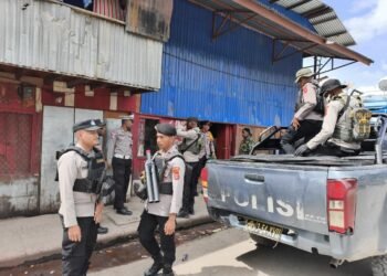 Patroli Polres Tolikara Jaga Stabilitas Kamtibmas di Karubaga Tetap Kondusif