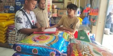 Satgas Pangan Polres Sarmi Lakukan Pengecekan Harga Beras di Kios Sultan, Pastikan Ketersediaan dan Stabilitas Harga