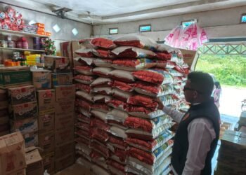 Polres Jayawijaya Pantau Harga Beras di Retail Modern dan Pasar Pootikelek