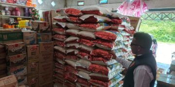 Polres Jayawijaya Pantau Harga Beras di Retail Modern dan Pasar Pootikelek