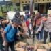 Perkuat Sinergi TNI-Polri Dan Masyarakat, Polsek Waris Gelar Halal Bihalal Dan Musnahkan Miras Hasil Razia