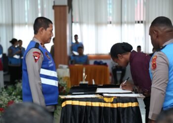 Wakapolda Papua Tegaskan Rekrutmen Polri Bersih dan Transparan dalam Penandatanganan Pakta Integritas T.A. 2026