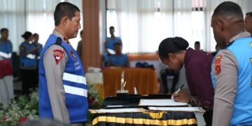 Wakapolda Papua Tegaskan Rekrutmen Polri Bersih dan Transparan dalam Penandatanganan Pakta Integritas T.A. 2026