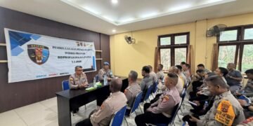 Bid Propam Polda Papua Gelar Gaktibplin di Polsek Muara Tami, Kedisiplinan Personel Jadi Fokus Utama