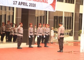 Polda Papua Gelar Upacara Hari Kesadaran Nasional di Mapolda Baru Koya Koso