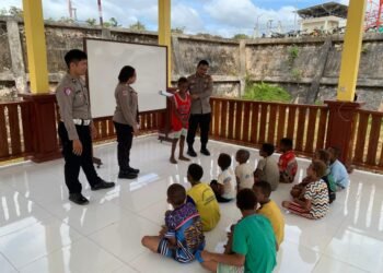 Polres Boven Digoel Gelar Ruang Edukasi Bagi Anak Putus Sekolah, Tingkatkan Literasi Dan Pola Hidup Sehat