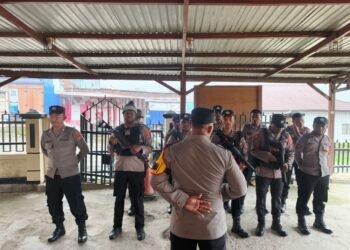 Polres Tolikara Gelar Patroli Minggu Pagi, Jaga Keamanan dan Kenyamanan Warga Beribadah