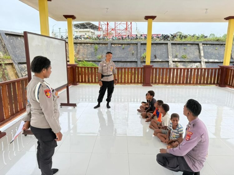 Polres Boven Digoel Gelar Pembelajaran Bagi Anak Putus Sekolah, Wujud Kepedulian terhadap Pendidikan