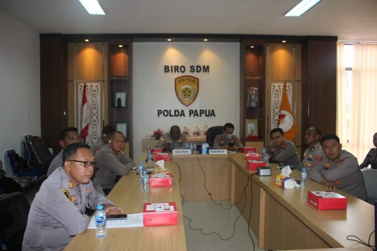 Polda Papua Ikuti Rapat Virtual Program Pusat Studi Kepolisian, Dorong Penguatan Sinergi dan Solusi Kamtibmas 