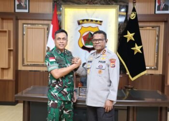 Audiensi Kapolda Papua Bersama Pangdam XVII/Cenderawasih Perkuat Sinergitas TNI–Polri
