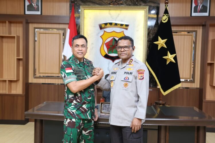 Audiensi Kapolda Papua Bersama Pangdam XVII/Cenderawasih Perkuat Sinergitas TNI–Polri
