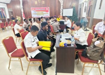 Optimalkan Tata Kelola Organisasi, Itwasda Polda Papua Laksanakan Audit Kinerja di Polres Asmat