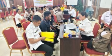 Optimalkan Tata Kelola Organisasi, Itwasda Polda Papua Laksanakan Audit Kinerja di Polres Asmat