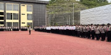 Dir Polairud Polda Papua Pimpin Apel Pagi, Tekankan Kesiapsiagaan dan Tanggung Jawab