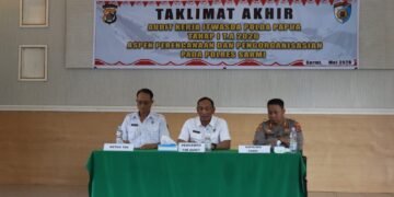 Polres Sarmi Ikuti Taklimat Akhir Audit Kinerja Itwasda Polda Papua Tahap I TA 2026 