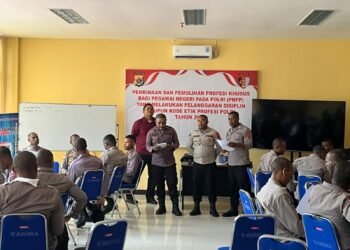 Hari Ke-4 Pelaksanaan PNPP, Polda Papua Perkuat Pembinaan Mental dan Disiplin Personel