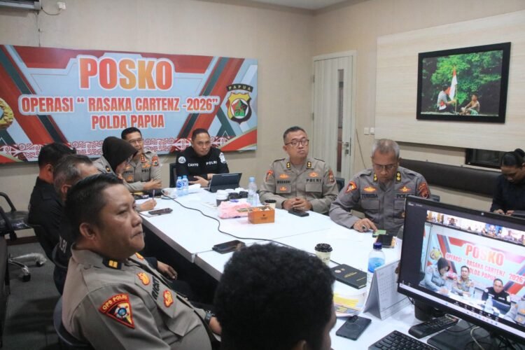 Polda Papua Gelar Anev Operasi Rasaka Cartenz 2026 Minggu ke-10, Fokus Perkuat Outcome dan Stabilitas Kamtibmas