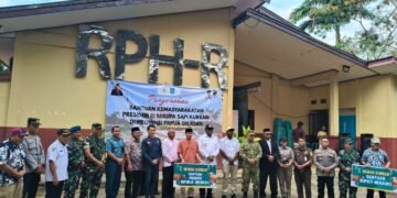 Polres Merauke Hadiri Penyerahan Sapi Banmas Presiden RI, Wujud Kepedulian Menjelang Idul Adha 