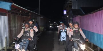 Polres Asmat Amankan Pawai Takbir Keliling, Malam Idul Adha di Agats Berlangsung Aman dan Penuh Kebersamaan 