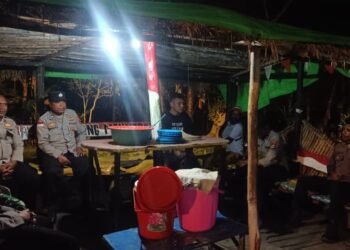 Pererat Sinergitas, Kapolsek Kelila Hadiri Silaturahmi Bersama Pos Satgas 521