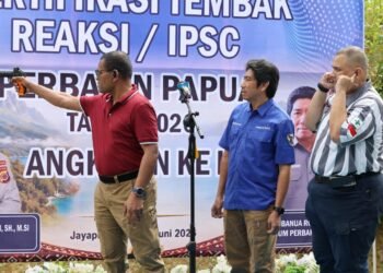 Kapolda Papua Resmi Buka Sertifikasi Tembak Reaksi IPSC Angkatan II Tahun 2026