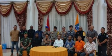 Tim Gabungan Sampaikan Perkembangan Penanganan Ledakan Diduga Bom Peninggalan Perang Dunia II di Biak Numfor