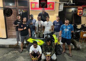 Polres Jayapura Amankan Dua Terduga Pelaku Curanmor, Dua Motor Hasil Kejahatan Disita