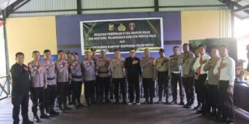 Propam Polda Papua Gelar Pembinaan Etika Profesi dan Asistensi Pelanggaran Kode Etik Profesi Polri di Polres Supiori