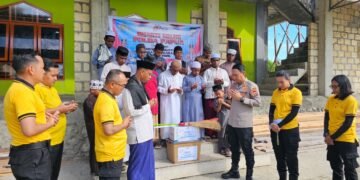 Bhakti Religi Hari Bhayangkara ke-80, Polda Papua Dukung Pembangunan Sarana Ibadah di Keerom
