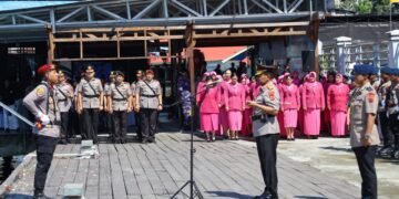 Kapolda Papua Pimpin Upacara Tabur Bunga di Laut Peringati Hari Bhayangkara ke-80 Tahun 2026
