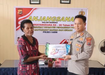 Sambut Hari Bhayangkara ke-80, Polres Sarmi Hormati Pengabdian Purnawirawan dan Warakawuri