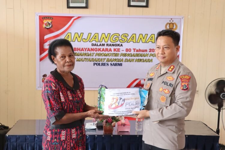 Sambut Hari Bhayangkara ke-80, Polres Sarmi Hormati Pengabdian Purnawirawan dan Warakawuri