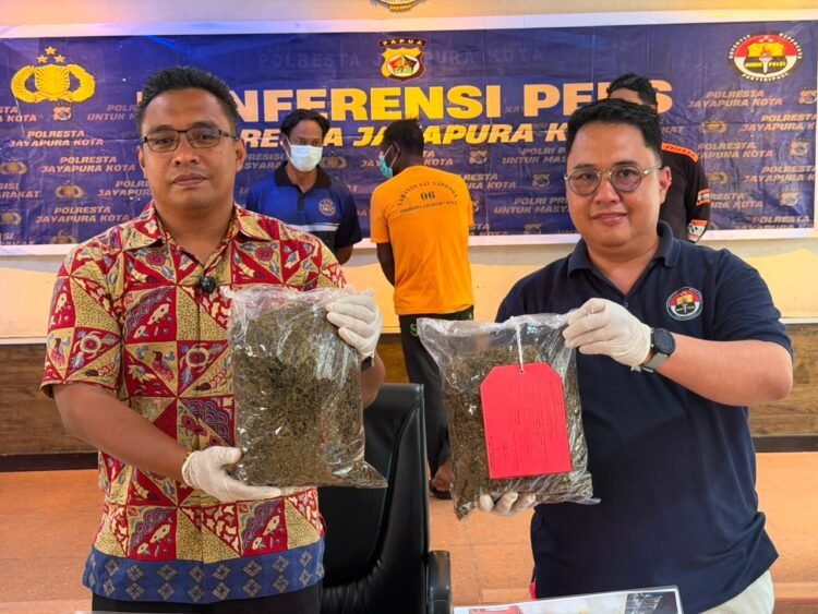 ‎Seorang WNA Asal PNG Diciduk Opsnal Narkoba Polresta Lantaran Bawa Ganja 1,6 Kilogram
