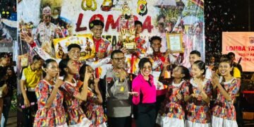 Hari Bhayangkara ke-80, Polda Papua Rayakan Kebersamaan Lewat Penutupan Lomba Tari Yospan