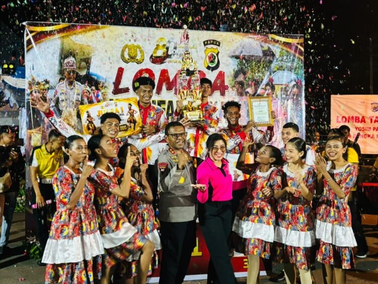 Hari Bhayangkara ke-80, Polda Papua Rayakan Kebersamaan Lewat Penutupan Lomba Tari Yospan