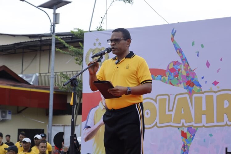 Pererat Soliditas dan Kebersamaan, Polda Papua Gelar Olahraga Bersama